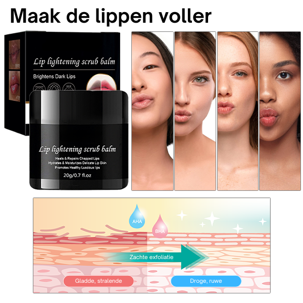 VelvPout™ | Lippenverlichtende Scrub Exfoliator