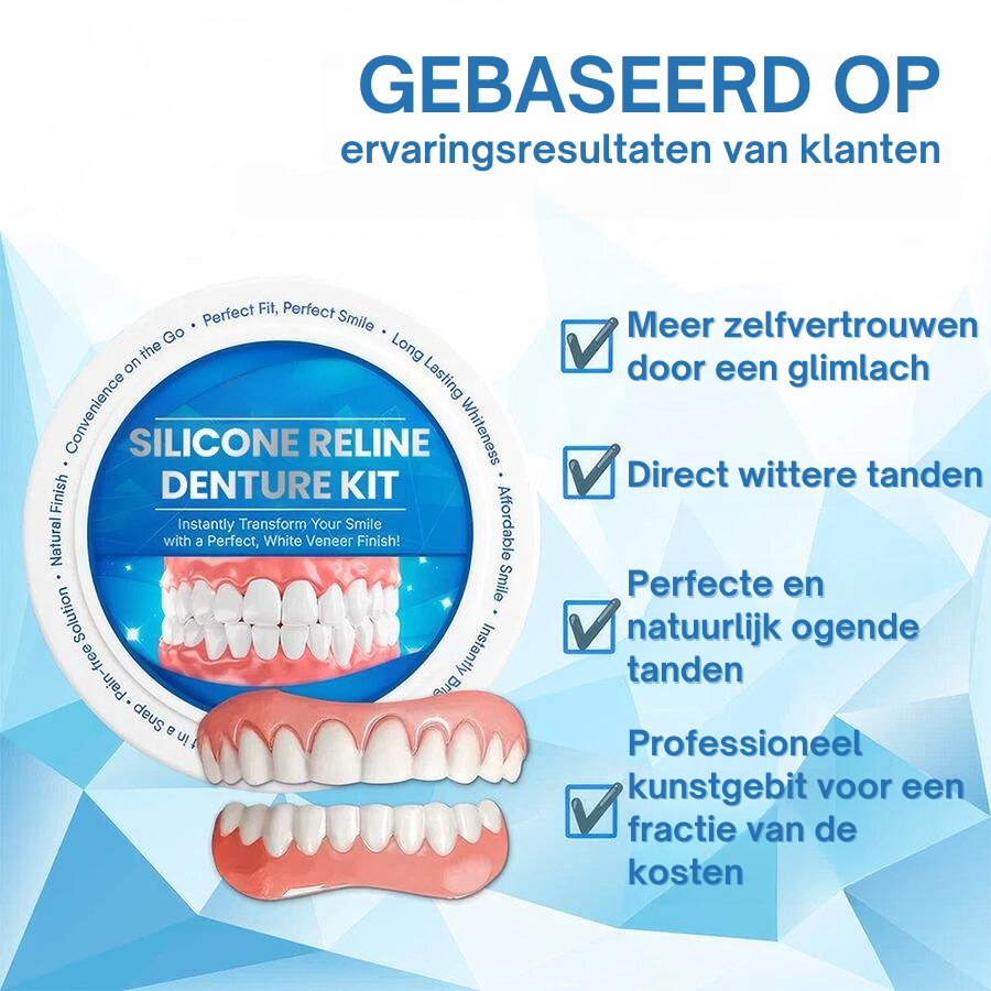 DENTURYZE™ | Smart Fit  Siliconen Reline Prothese Set