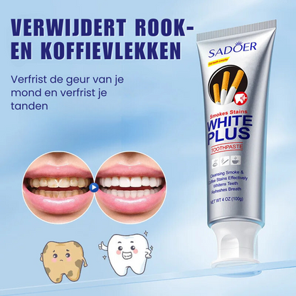 Smoke Stains White Plus™ | Rookvlekken Tandpasta