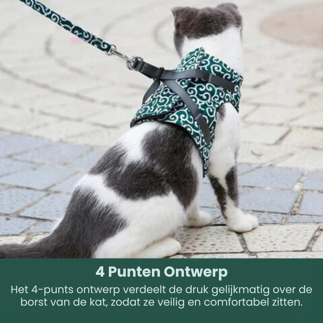 WhiskerWalk™ | Kattenharnas en Leiband