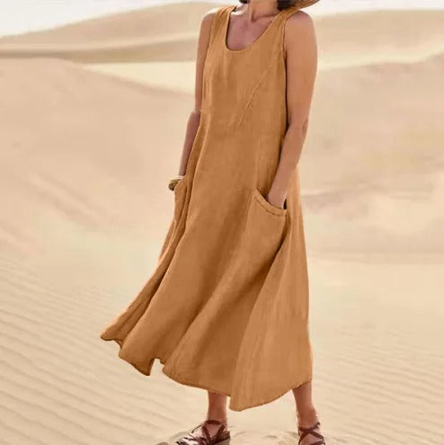 SAMI™ | Mouwloze Boho Maxi Dress