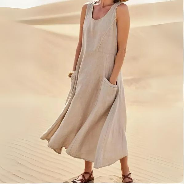 SAMI™ | Mouwloze Boho Maxi Dress