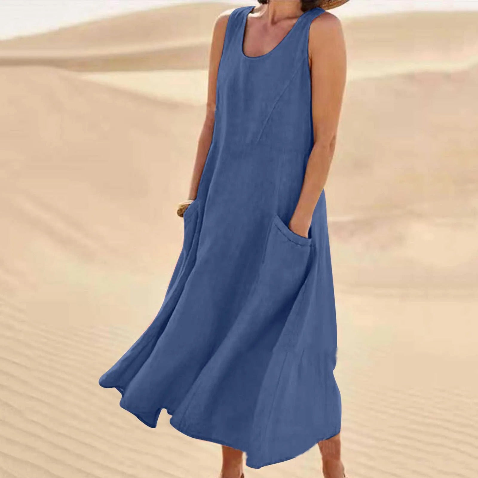 SAMI™ | Mouwloze Boho Maxi Dress