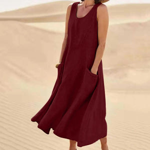 SAMI™ | Mouwloze Boho Maxi Dress