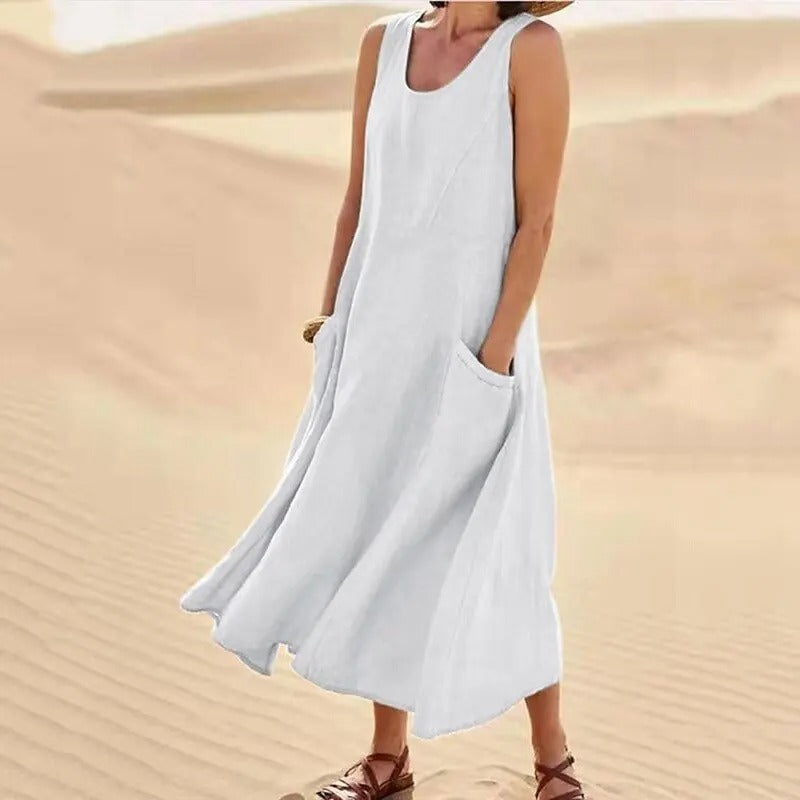 SAMI™ | Mouwloze Boho Maxi Dress