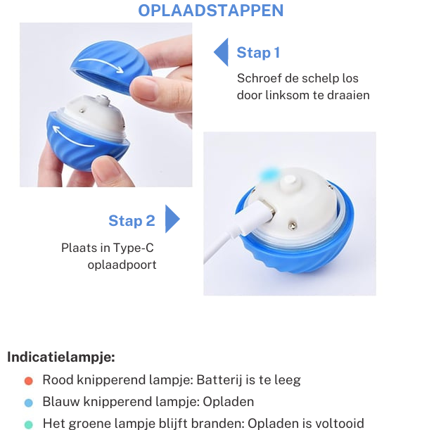 DORTI™ | Elektronisch Slim Interactief Bewegend Bal Hondenspeelgoed