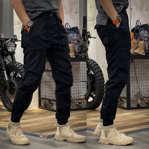 RAMWI™ | Distressed Slim Fit Biker Jeans Voor Mannen