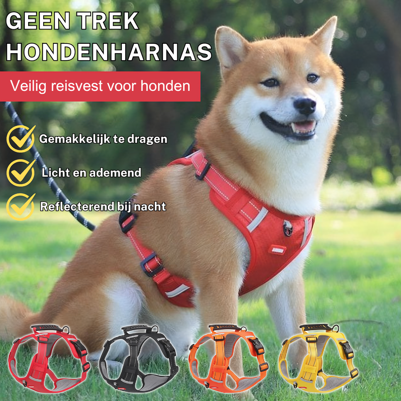 EVIE™ | Geen Trek Hondenharnas