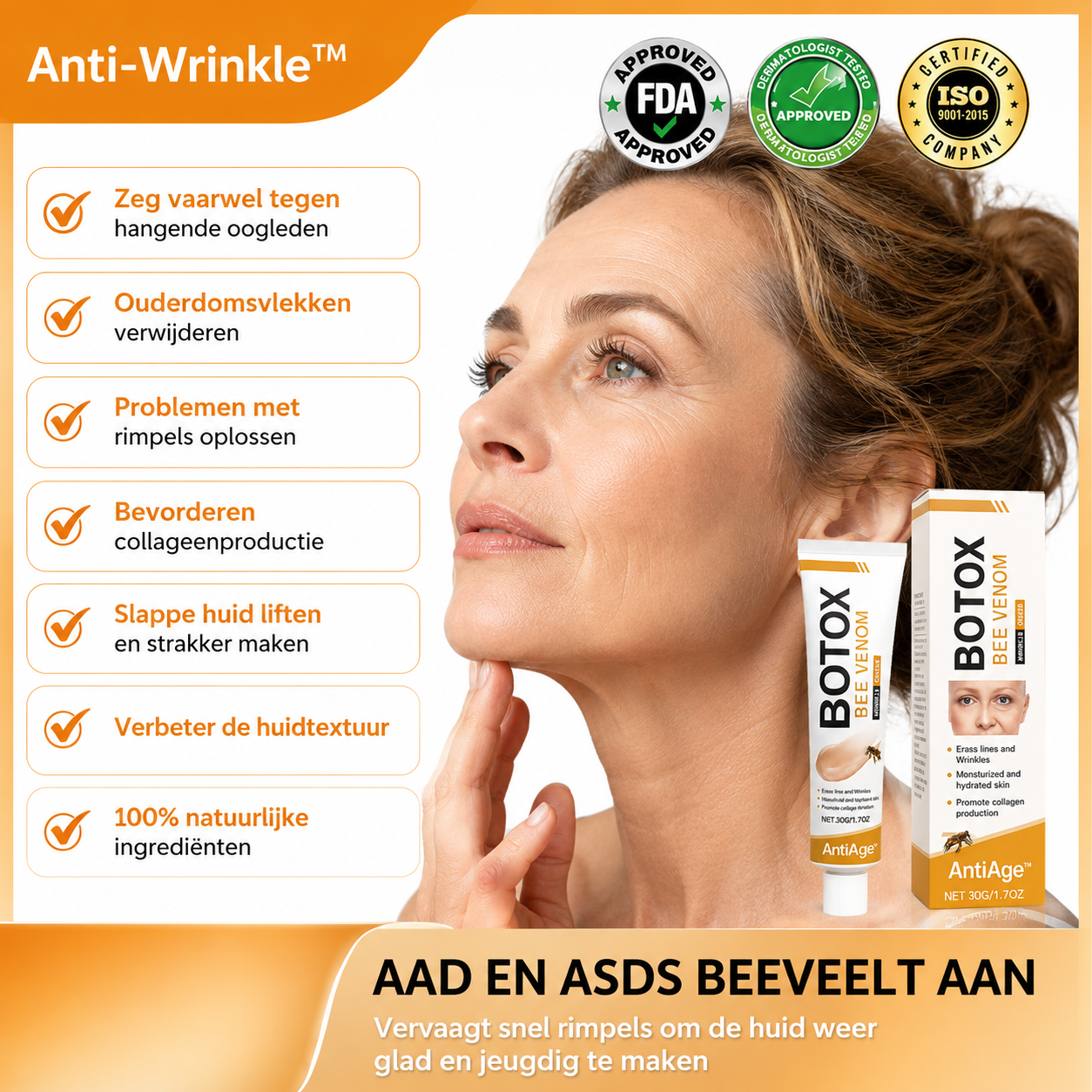 Anti-Wrinkle™ | Botox Rimpelverwijdering Crème