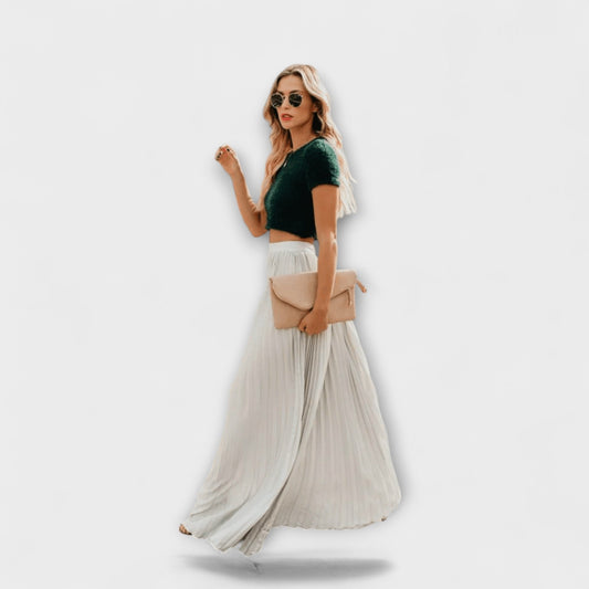 Arlena | Geplooide Maxi-rok