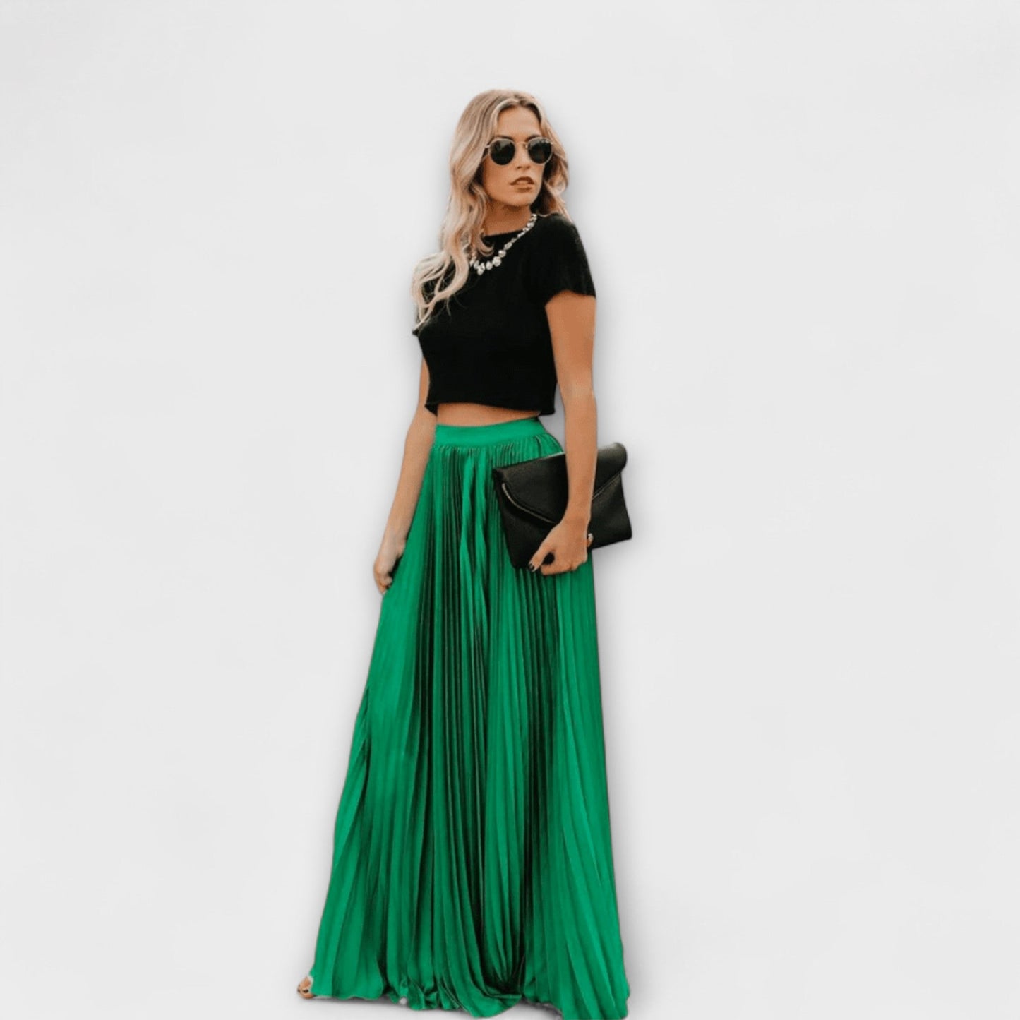 Arlena | Geplooide Maxi-rok